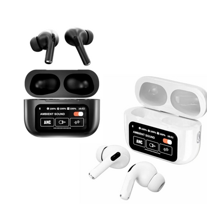 A9 Pro Wireless Earbuds — ANC, Touch Control, LED Display