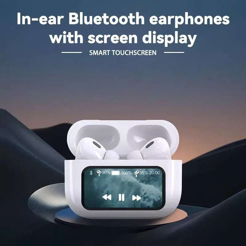 A9 Pro Wireless Earbuds — ANC, Touch Control, LED Display