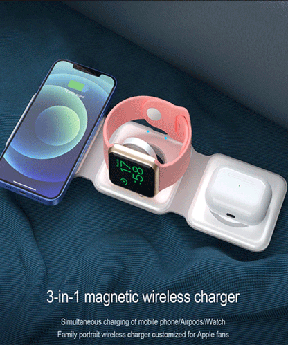 3-in-1 Magnetic Wireless Charging Station